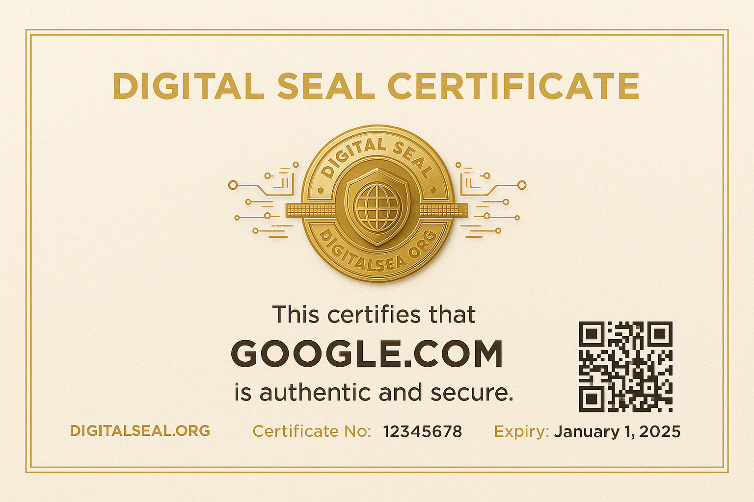 Sample Certificate